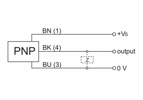 IFRM 04P15B1/KS35PL 電感式接近開關(guān)的接線圖